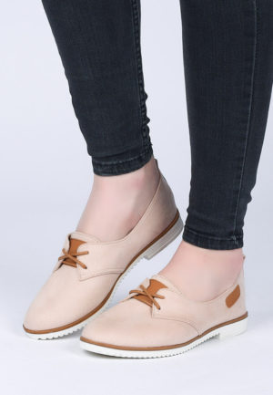 Pantofi dama Almond Roz ieftini online din materiale de calitate