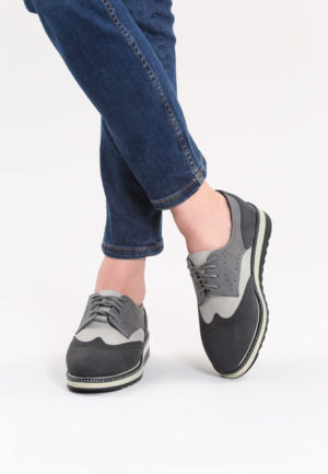 Pantofi Oxford Sabrinia Negri ieftini online din materiale de calitate