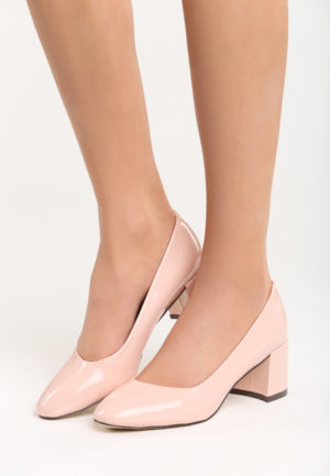 Pantofi cu toc Belira Roz ieftini online din materiale de calitate