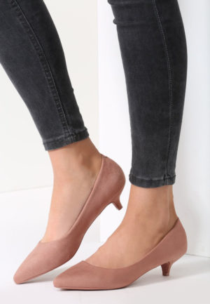 Pantofi cu toc Daphne Roz ieftini online din materiale de calitate