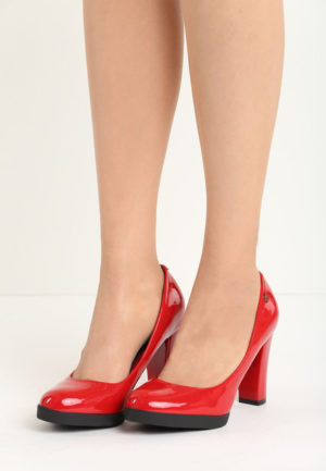 Pantofi cu toc Ellyn Rosii ieftini online din materiale de calitate