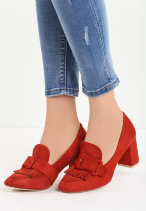 Pantofi cu toc Scarlett Portocalii ieftini online din materiale de calitate