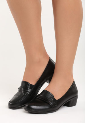 Pantofi cu toc Vitoria Negri ieftini online din materiale de calitate