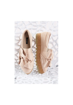 Pantofi dama Claudine Bej ieftini online din materiale de calitate