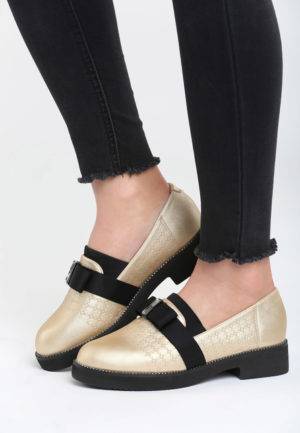 Pantofi dama Heaven Aurii ieftini online din materiale de calitate