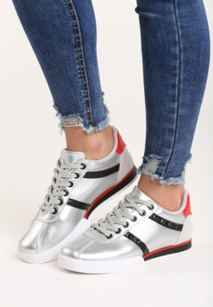 Pantofi sport dama Moira Argintii ieftini online din materiale de calitate