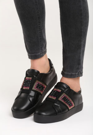 Pantofi sport negri de dama foarte lejeri si comozi pentru tinuet casual Ofra