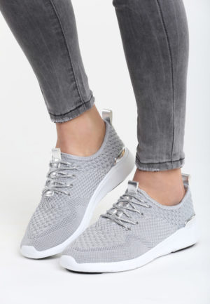 Pantofi sport dama Spell Argintii ieftini online din materiale de calitate
