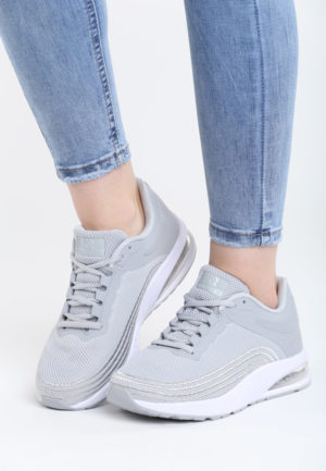 Pantofi sport dama Wan Argintii ieftini online din materiale de calitate