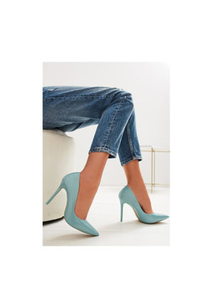 Pantofi Stiletto Essa Bleu ieftini online din materiale de calitate