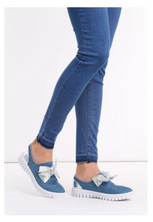 Pantofi casual Grace Albastri ieftini online din materiale de calitate