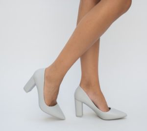 Pantofi Aleja Gri eleganti online pentru femei