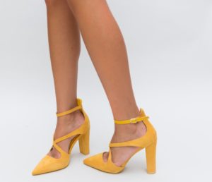 Pantofi Baleso Galben eleganti online pentru femei