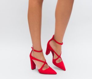 Pantofi Baleso Rosii eleganti online pentru femei