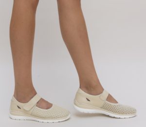 Pantofi Casual Domiro Bej de dama online