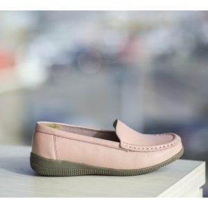 Pantofi slip-on roz comozi de tip mocasini Leida pentru tinute pline de stil