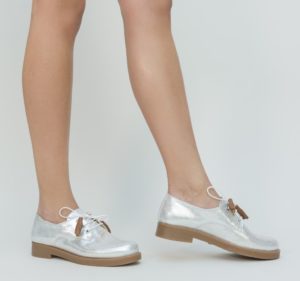 Pantofi Casual Lizet Argintii de dama online