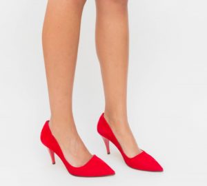 Pantofi Claus Rosii 2 eleganti online pentru femei