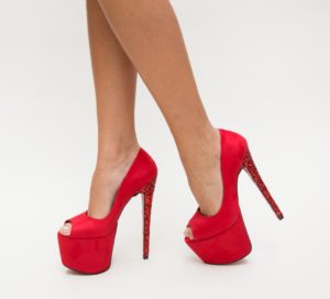Pantofi Cristofor Rosii 2 eleganti online pentru femei
