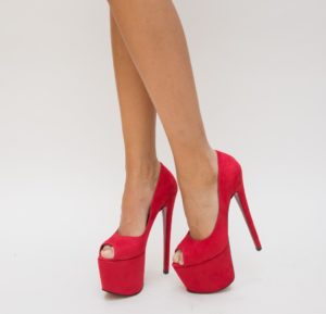 Pantofi Cristofor Rosii 6 eleganti online pentru femei