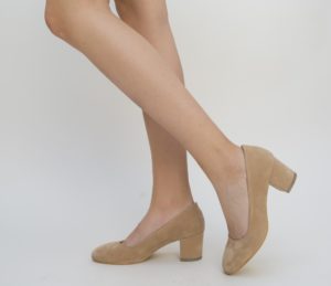 Pantofi Desea Bej eleganti online pentru femei