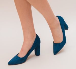 Pantofi Dundy Albastri eleganti online pentru femei