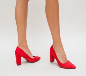 Pantofi Dundy Rosii eleganti online pentru femei