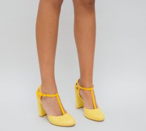 Pantofi Fiolo Galbeni eleganti online pentru femei