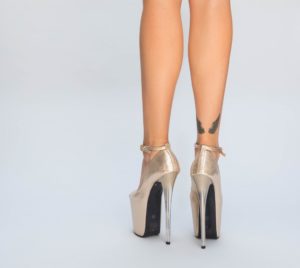 Pantofi Metrix Aurii eleganti online pentru femei