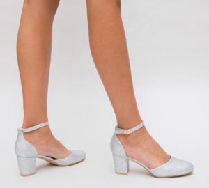 Pantofi Rush Argintii eleganti online pentru femei