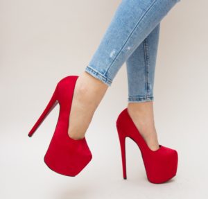 Pantofi Sinty Rosii 3 eleganti online pentru femei