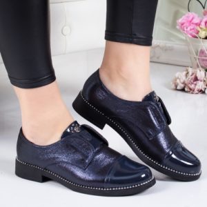 Pantofi Alicia albastri casual ieftini online