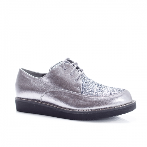 Pantofi Darsilo argintii casual ieftini online