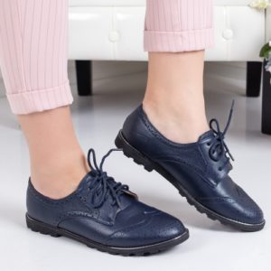 Pantofi Olicia albastri casual ieftini online