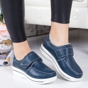 Pantofi Piele Alassy albastri 19 -rl de calitate