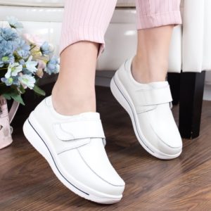 Pantofi Piele Alassy albi 19 -rl de calitate