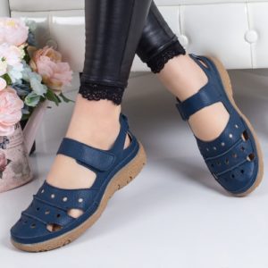 Pantofi Piele Basoc albastre de calitate