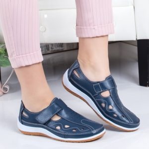 Pantofi Piele Bisceli albastri de calitate