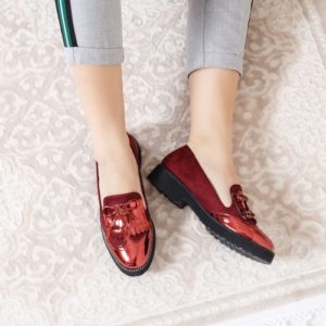 Pantofi dama Azane rosii casual ieftini online