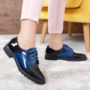 Pantofi dama Biranos albastri casual ieftini online
