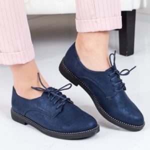 Pantofi dama Donelo albastri casual 19 ieftini online