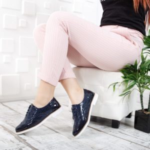 Pantofi dama Hogli albastri casual ieftini online